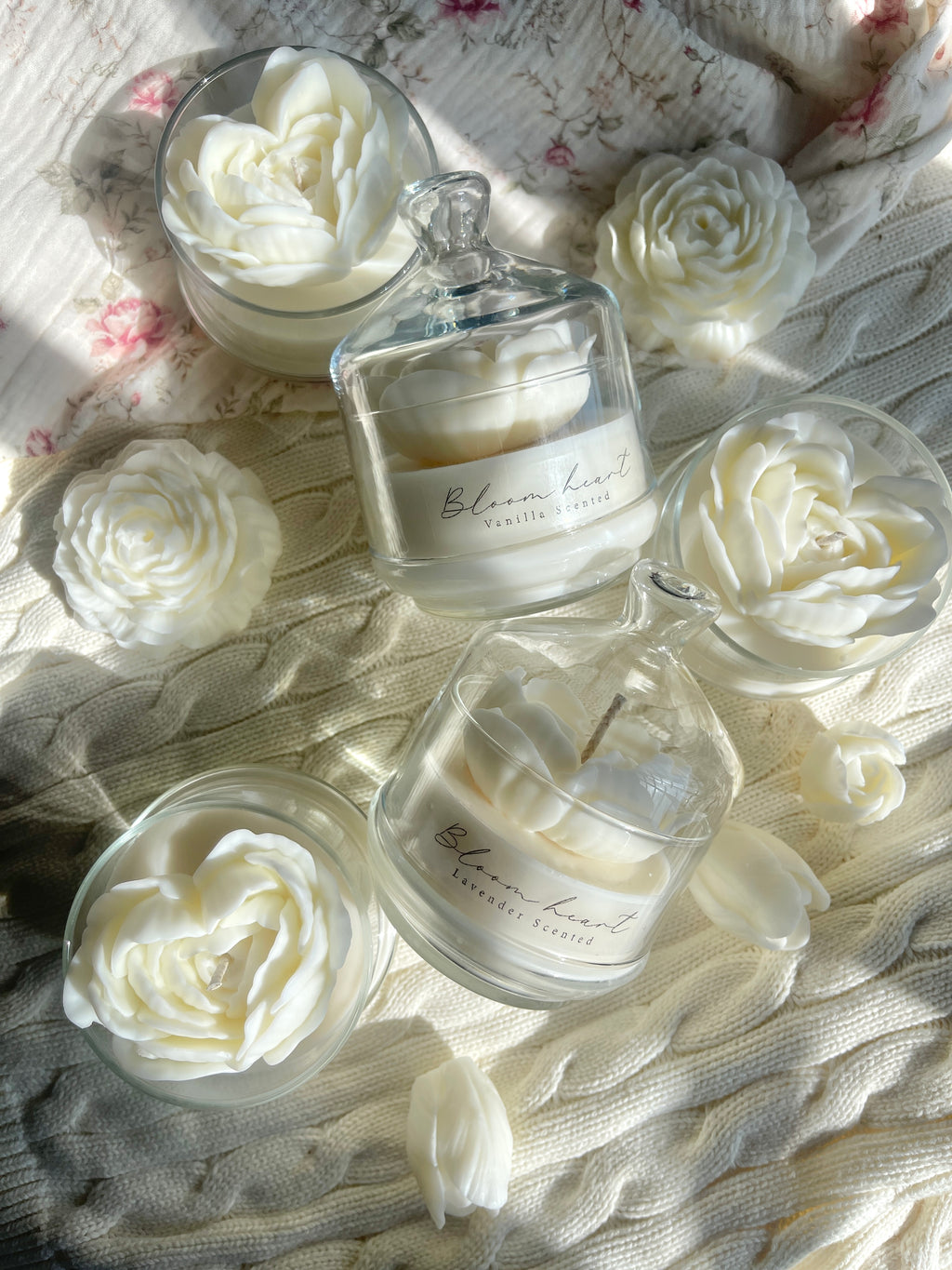 White Bloom Heart
