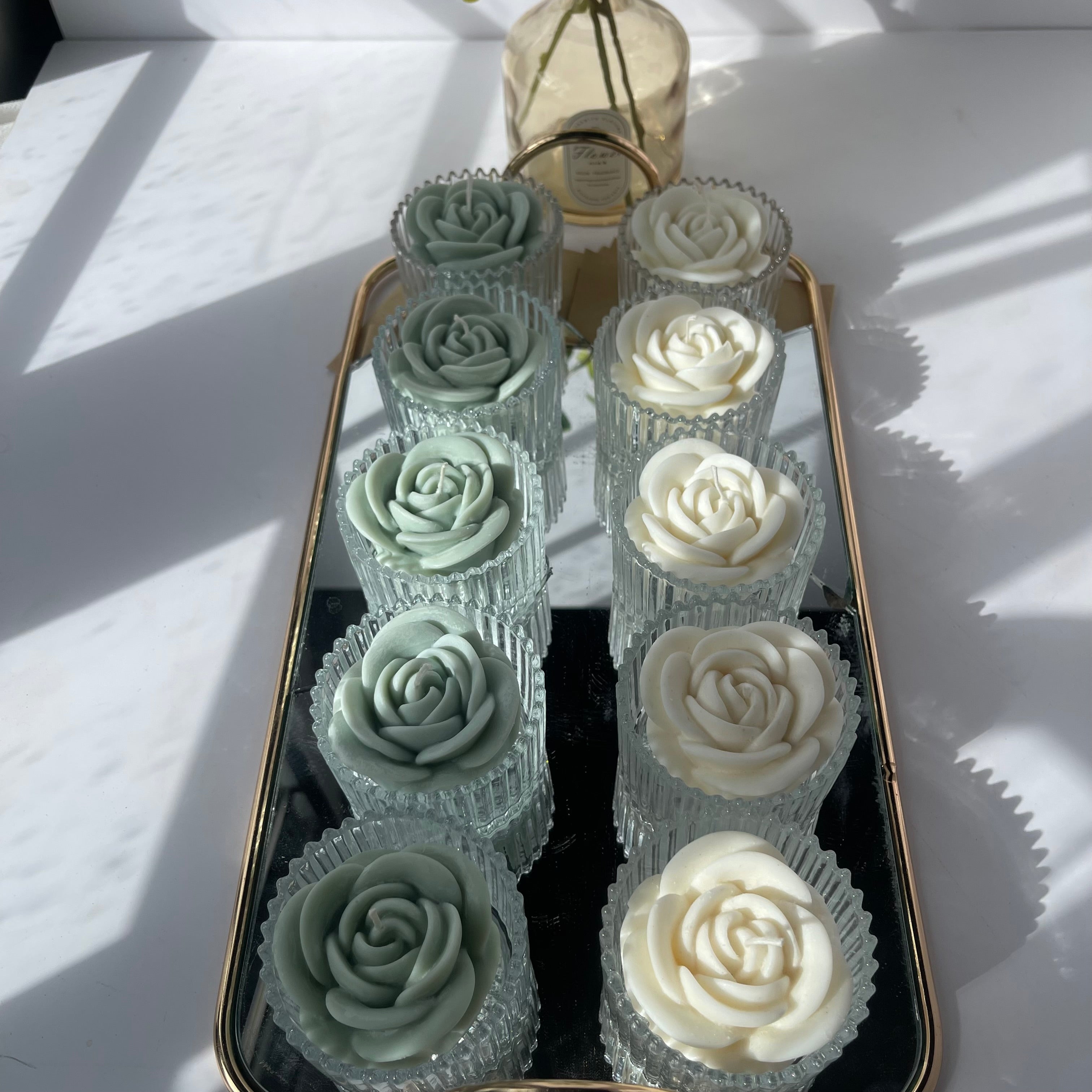 Rose candle wedding favors - Style 1
